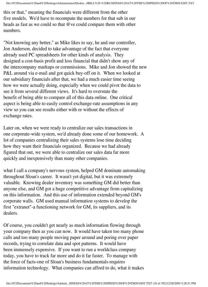 image for page Ebook Bill Gates business at the speed of thought