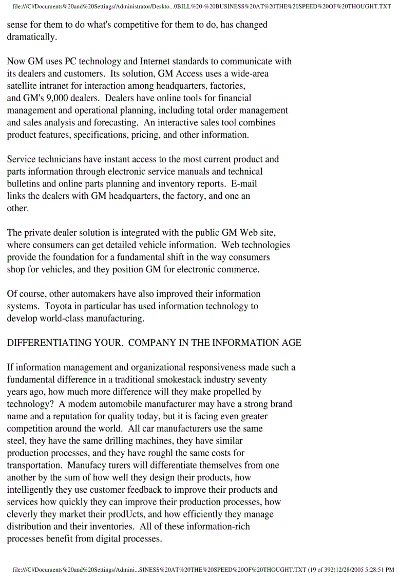 image for page Ebook Bill Gates business at the speed of thought