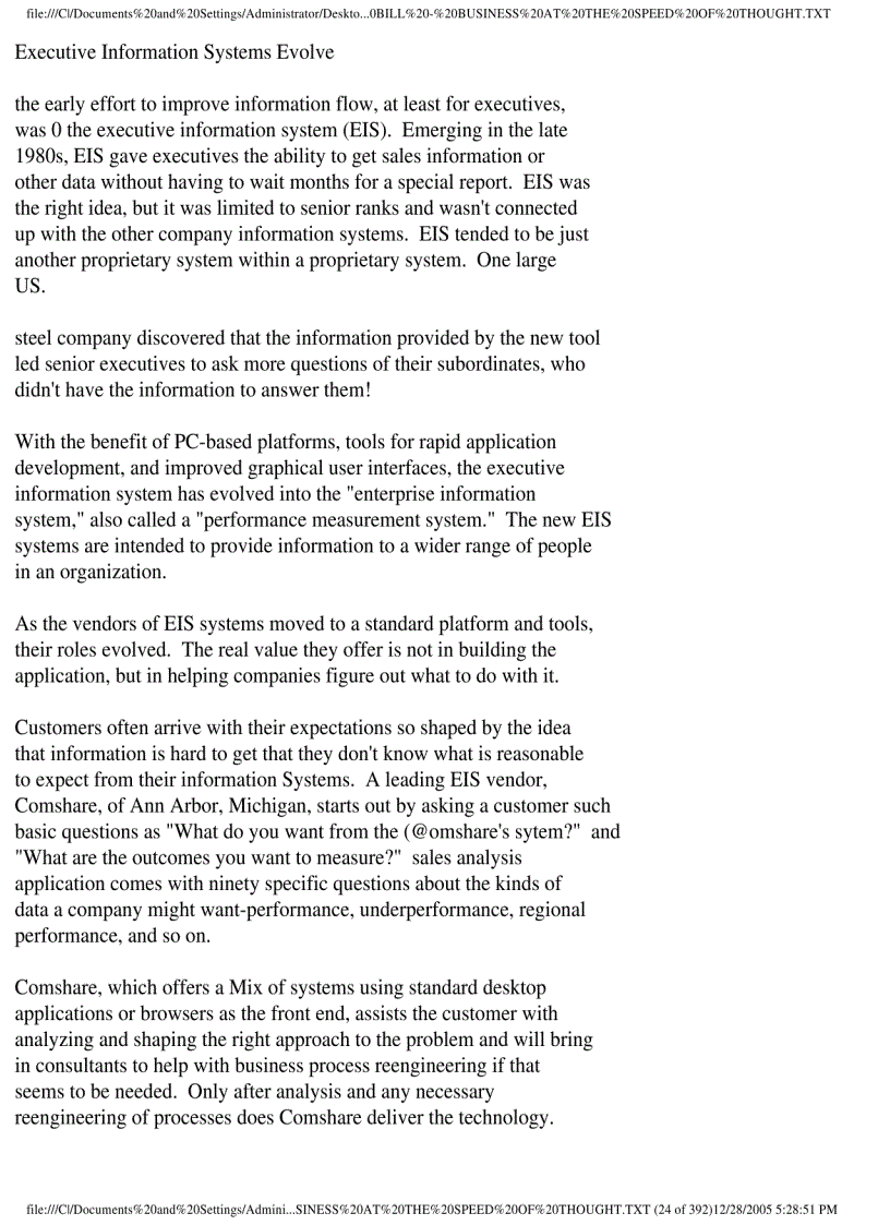 image for page Ebook Bill Gates business at the speed of thought