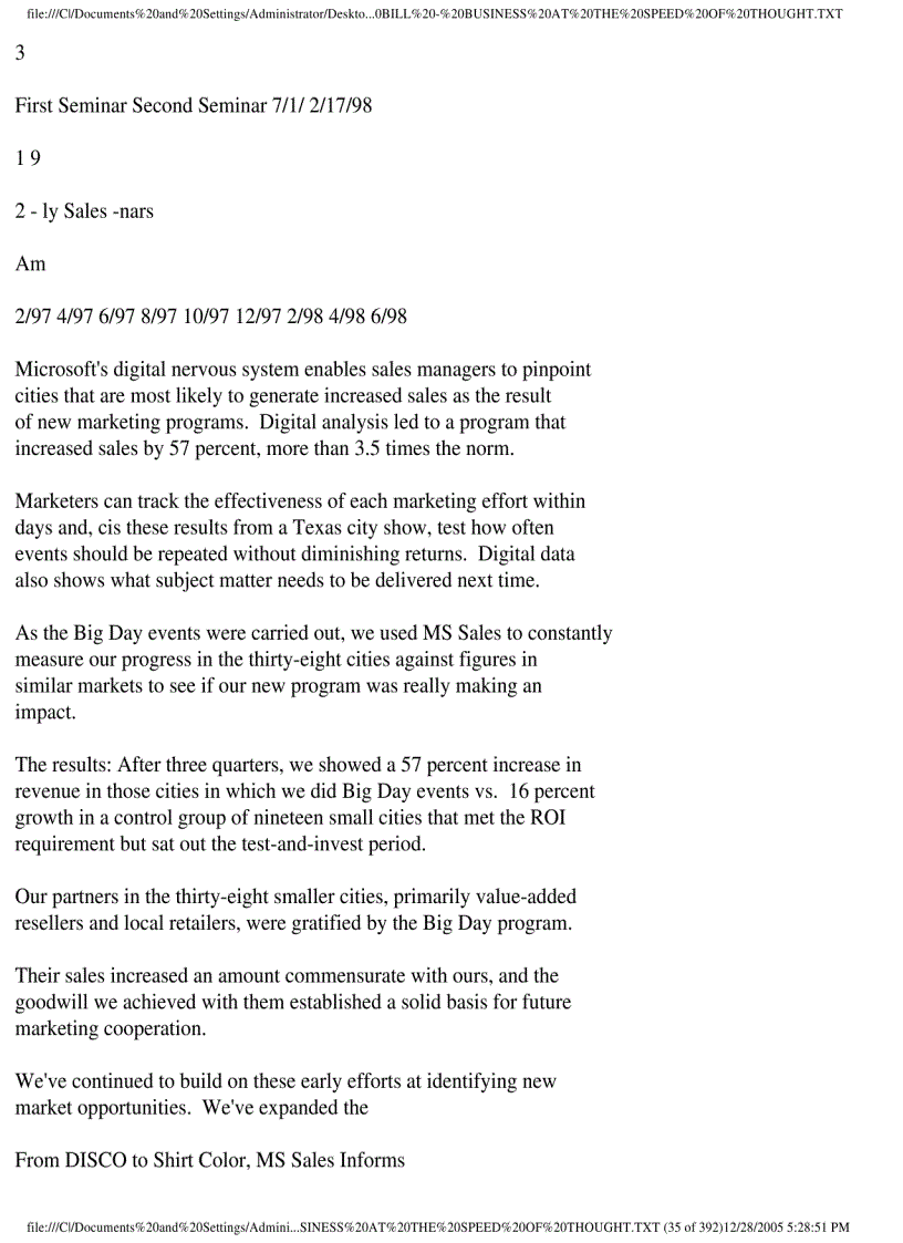 image for page Ebook Bill Gates business at the speed of thought