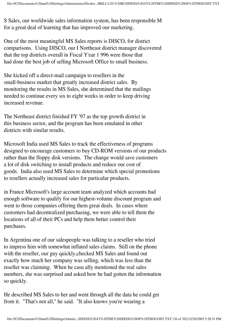 image for page Ebook Bill Gates business at the speed of thought