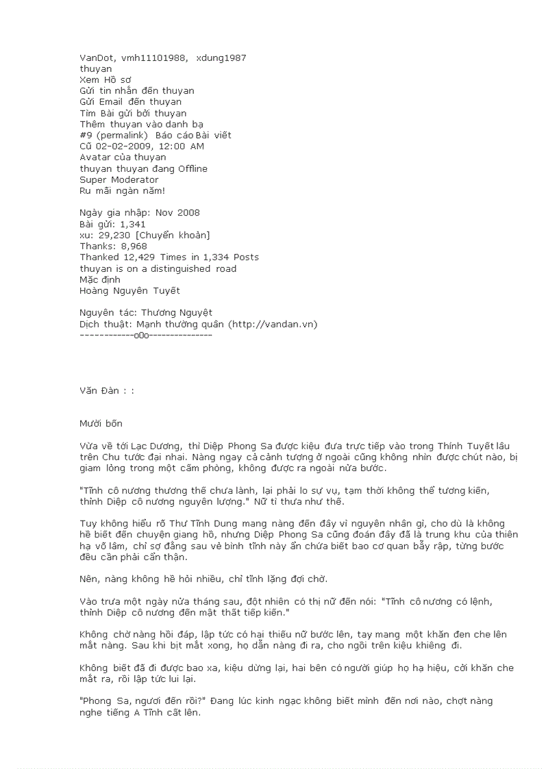 image for page Hoàng Nguyên Tuyết Nguyên tác Thương Nguyệt