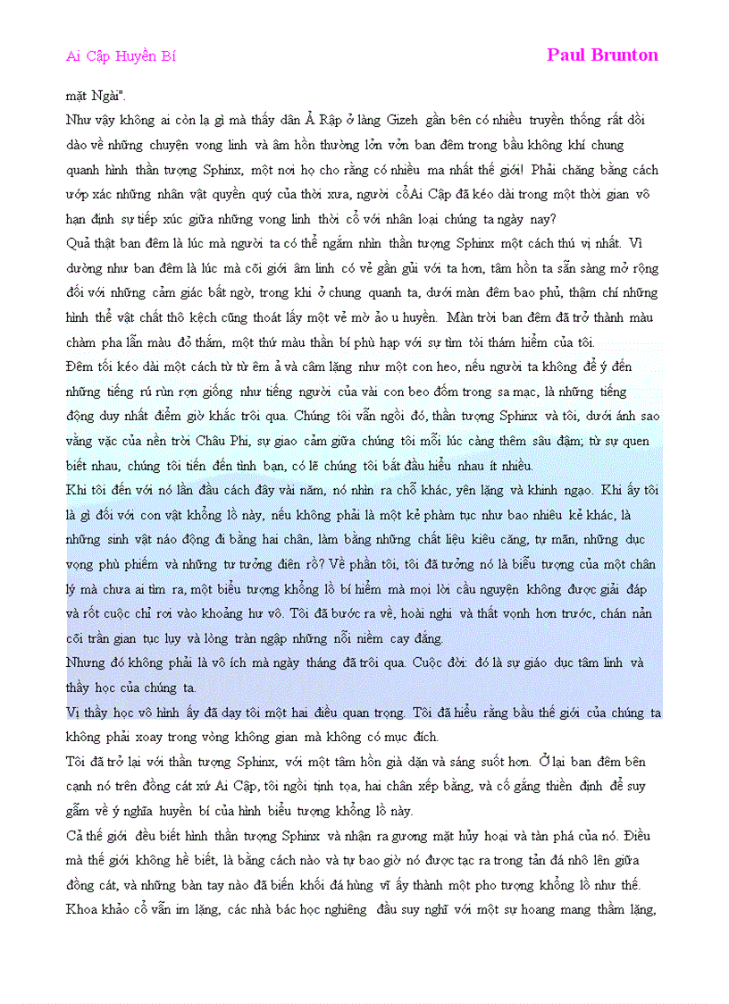 image for page Ai Cập Huyền Bí Paul Brunton