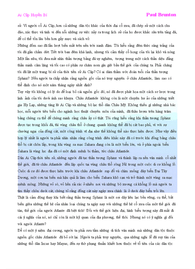 image for page Ai Cập Huyền Bí Paul Brunton