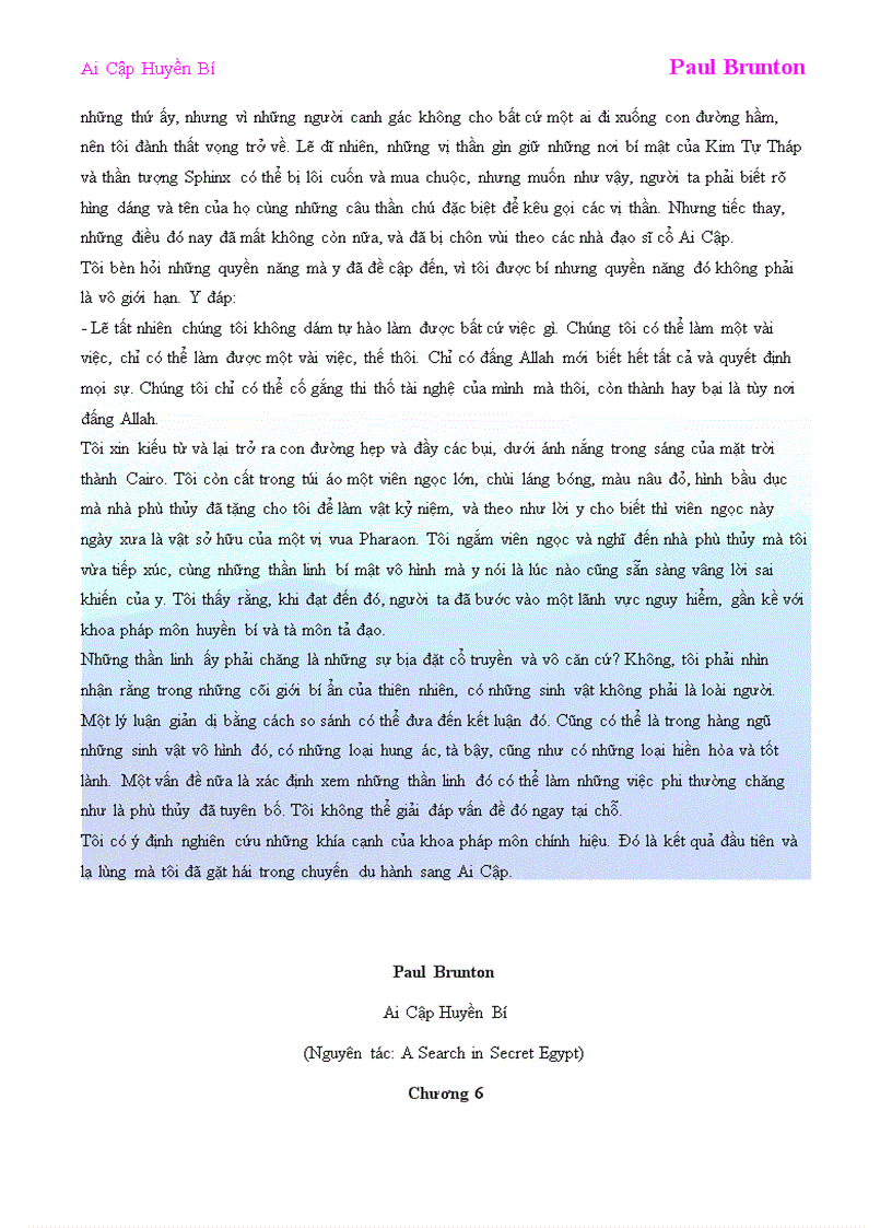 image for page Ai Cập Huyền Bí Paul Brunton