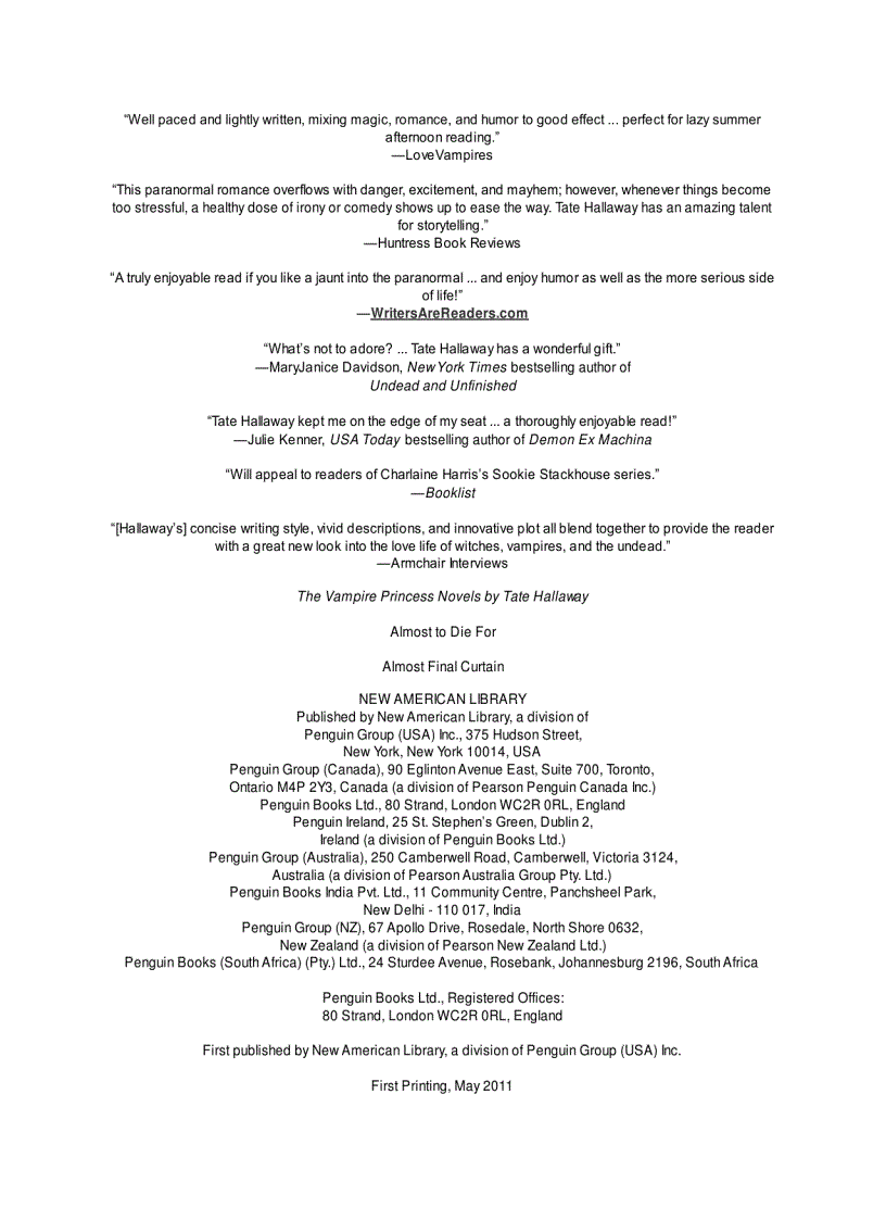 image for page Ebook Almost Final Curtain 2011