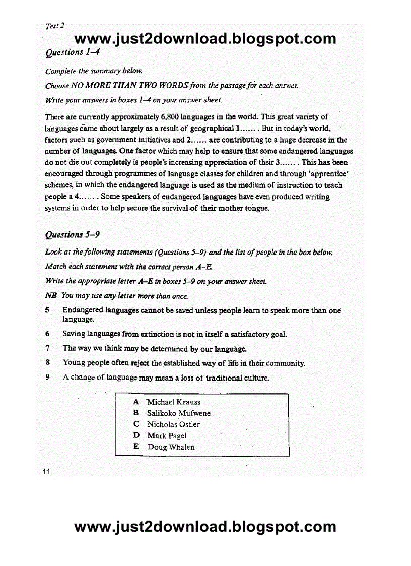 image for page Cambridge Practice for Ielts 4 test 2