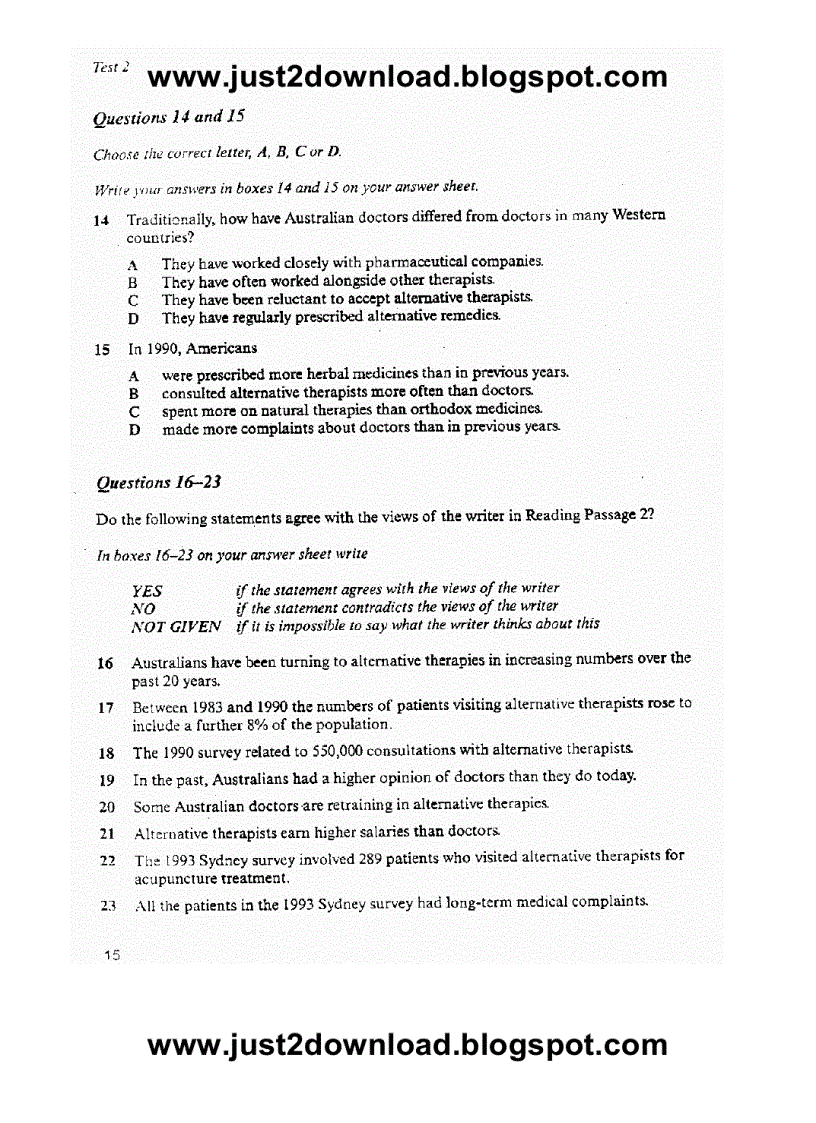 image for page Cambridge Practice for Ielts 4 test 2