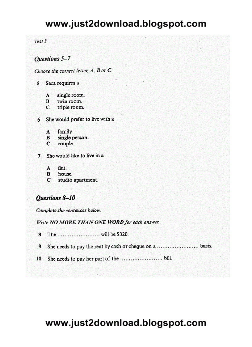 image for page Cambridge Practice for Ielts 4 test 3