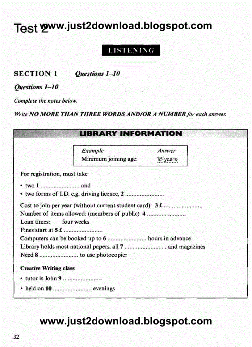 image for page Ebook Cambridge Practice for Ielts 5 test 1