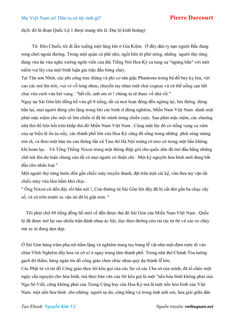 image for page Ebook Mẹ Việt Nam ơi Dân ta có tội tình gì Pierre Darcourt