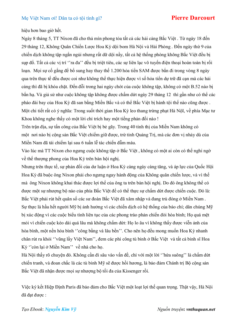 image for page Ebook Mẹ Việt Nam ơi Dân ta có tội tình gì Pierre Darcourt