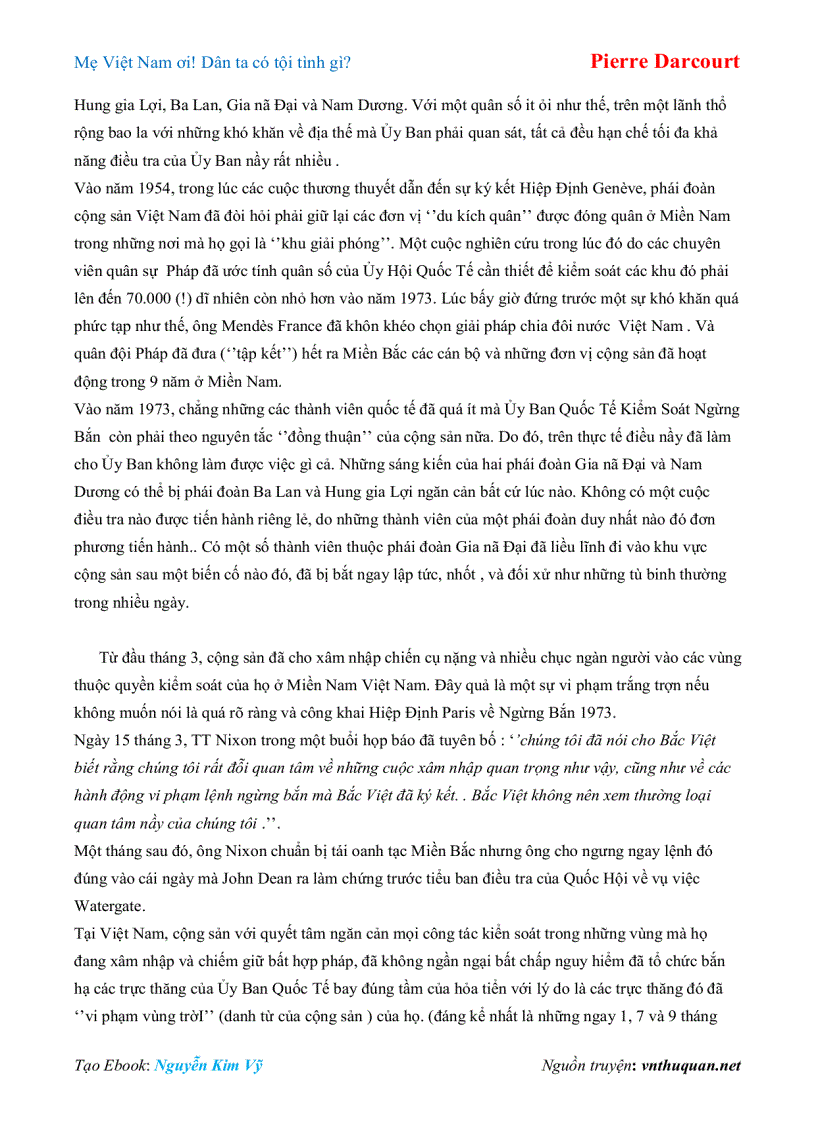 image for page Ebook Mẹ Việt Nam ơi Dân ta có tội tình gì Pierre Darcourt