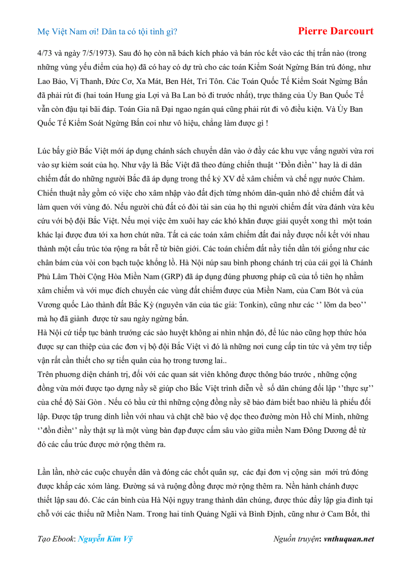 image for page Ebook Mẹ Việt Nam ơi Dân ta có tội tình gì Pierre Darcourt