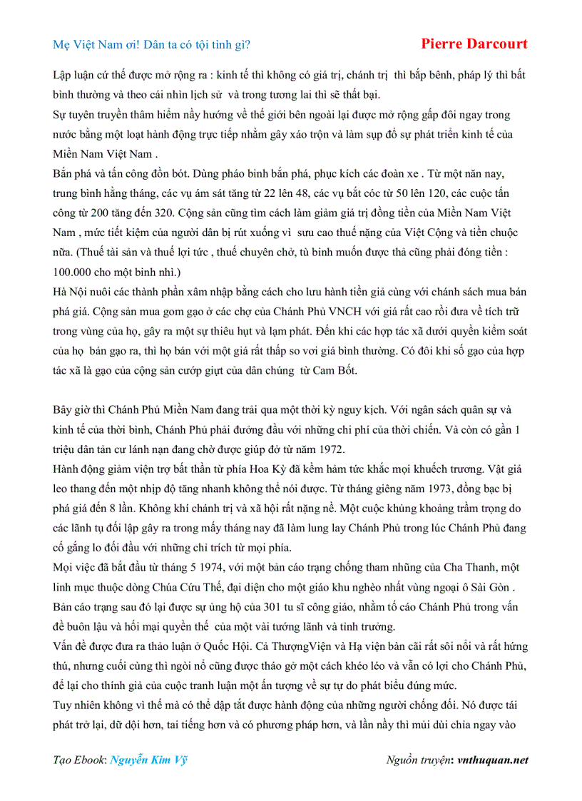 image for page Ebook Mẹ Việt Nam ơi Dân ta có tội tình gì Pierre Darcourt