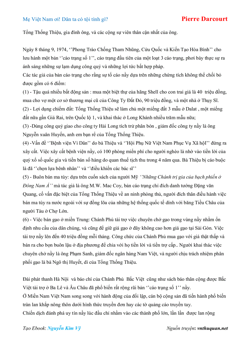 image for page Ebook Mẹ Việt Nam ơi Dân ta có tội tình gì Pierre Darcourt