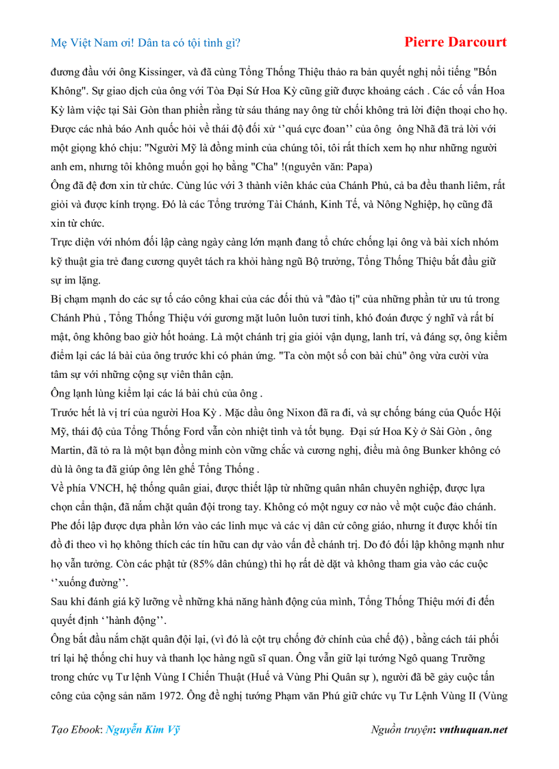 image for page Ebook Mẹ Việt Nam ơi Dân ta có tội tình gì Pierre Darcourt