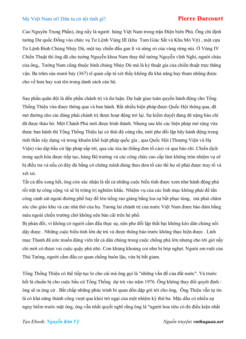 image for page Ebook Mẹ Việt Nam ơi Dân ta có tội tình gì Pierre Darcourt