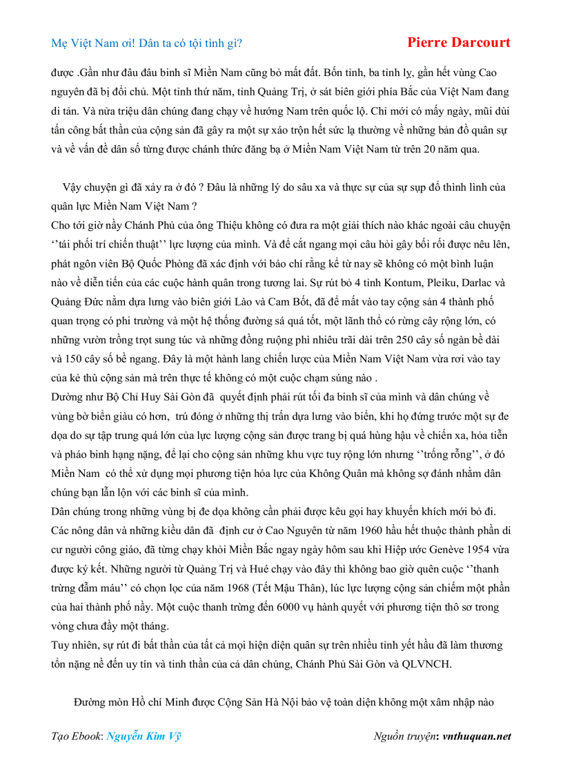 image for page Ebook Mẹ Việt Nam ơi Dân ta có tội tình gì Pierre Darcourt