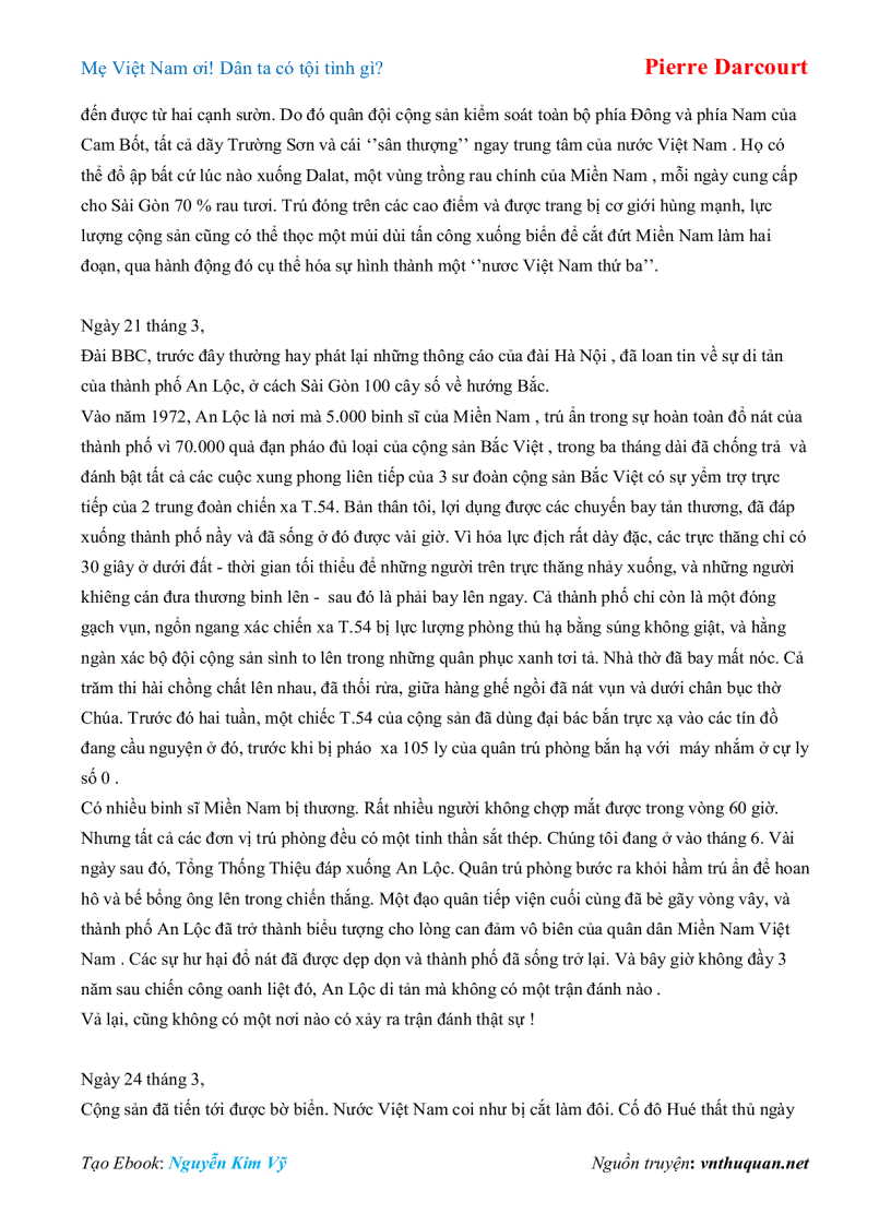 image for page Ebook Mẹ Việt Nam ơi Dân ta có tội tình gì Pierre Darcourt