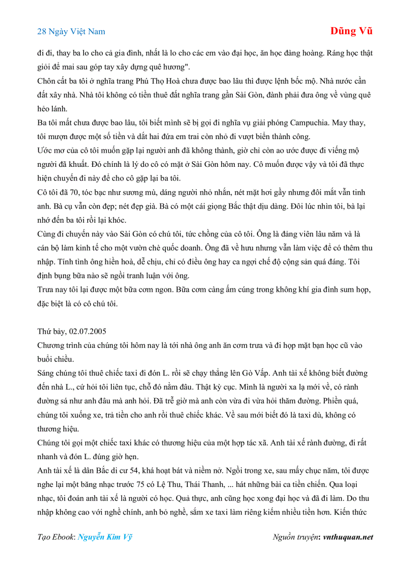 image for page Ebook 28 Ngày Việt Nam Dũng Vũ