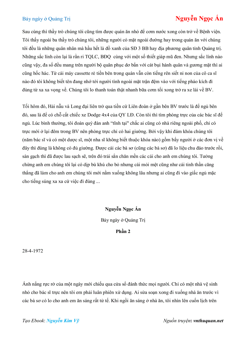 image for page Ebook Bảy ngày ở Quảng Trị Nguyễn Ngọc Ấn