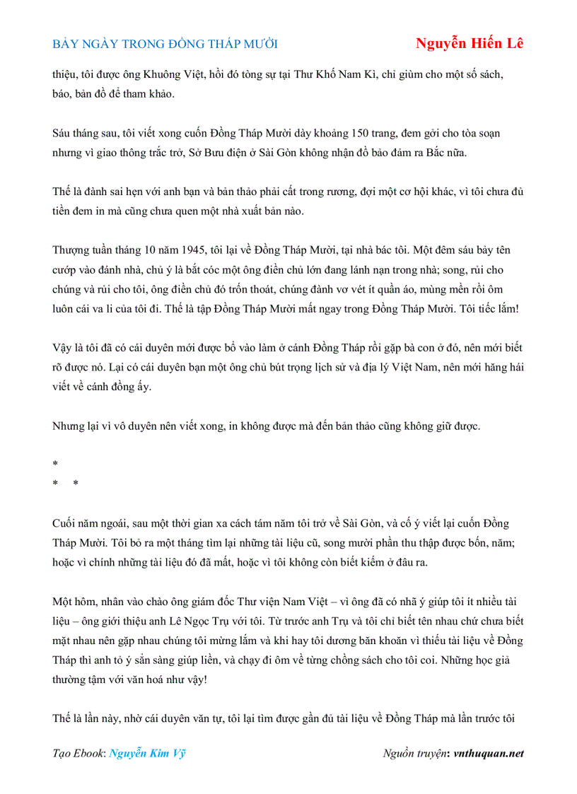 image for page Ebook BẢY NGÀY TRONG ĐỒNG THÁP MƯỜI Nguyễn Hiến Lê