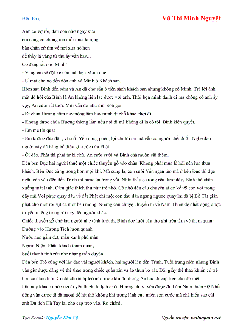 image for page Ebook Bến Đục Vũ Thị Minh Nguyệt