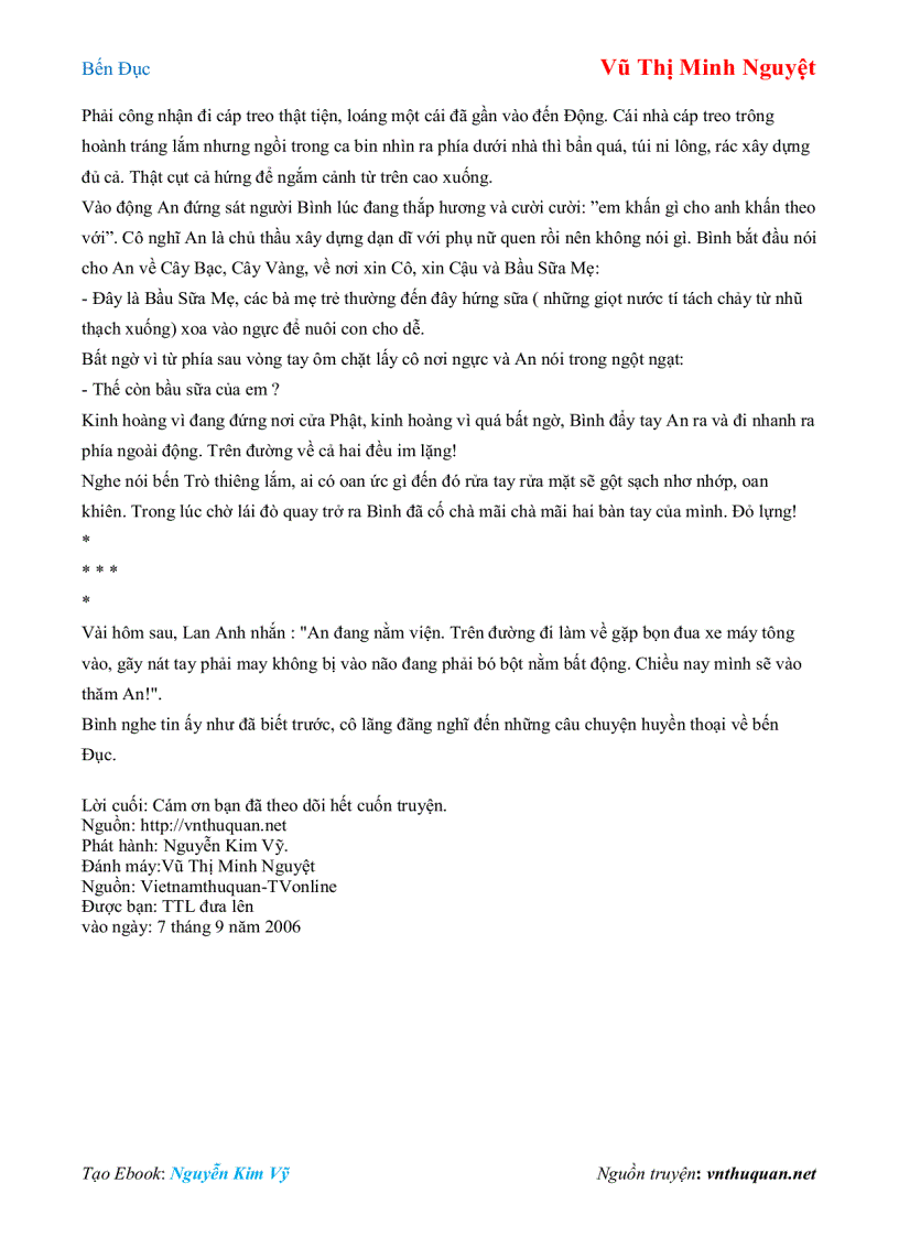 image for page Ebook Bến Đục Vũ Thị Minh Nguyệt