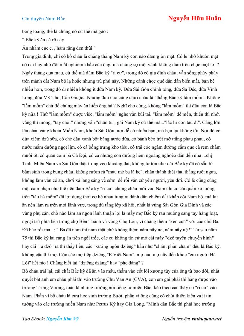 image for page Ebook Cái duyên Nam Bắc Nguyễn Hữu Huấn