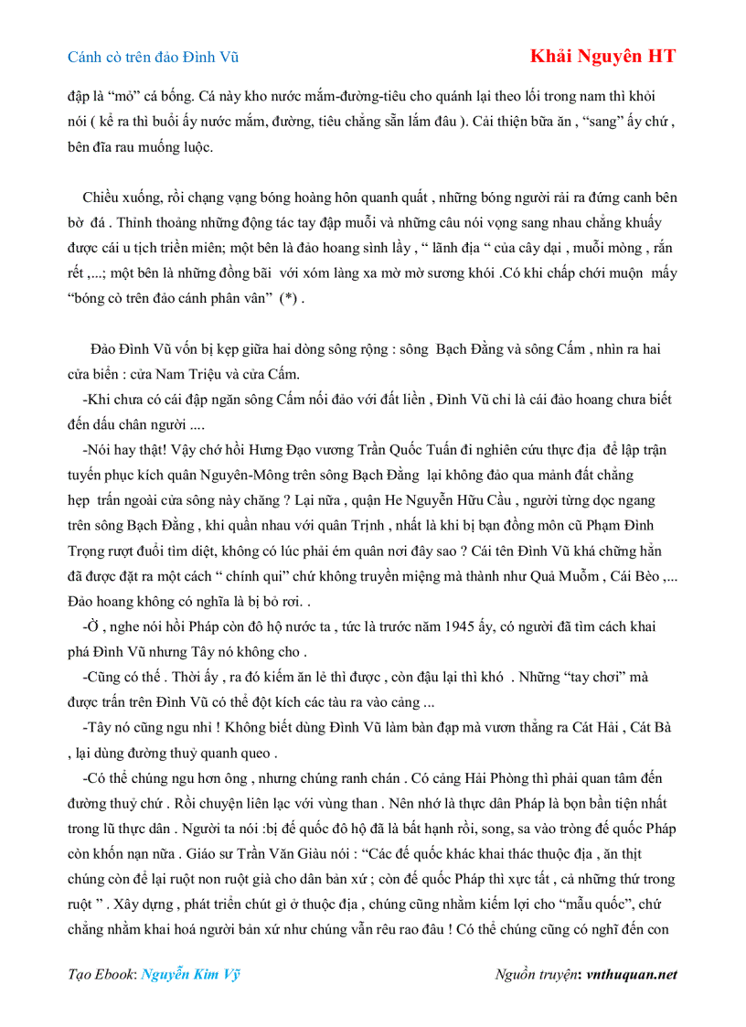 image for page Ebook Cánh cò trên đảo Đình Vũ Khải Nguyên HT