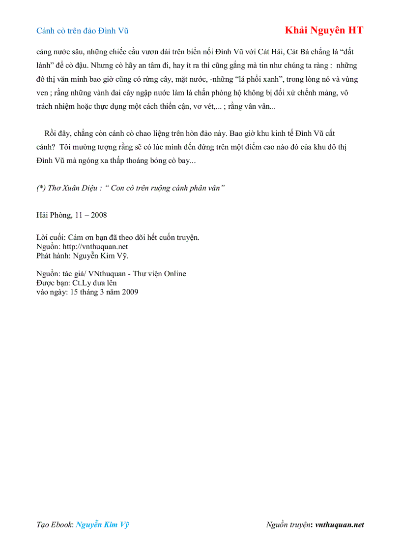 image for page Ebook Cánh cò trên đảo Đình Vũ Khải Nguyên HT