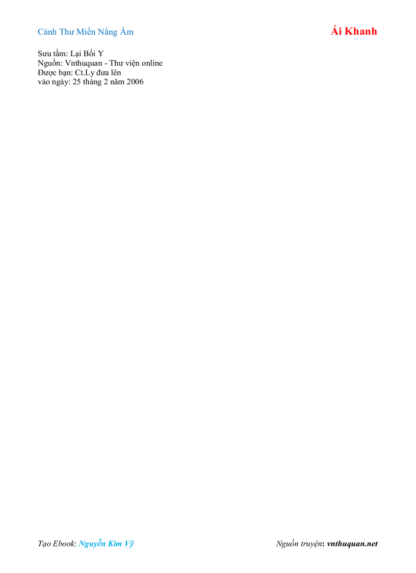 image for page Ebook Cánh Thư Miền Nắng Ấm Ái Khanh