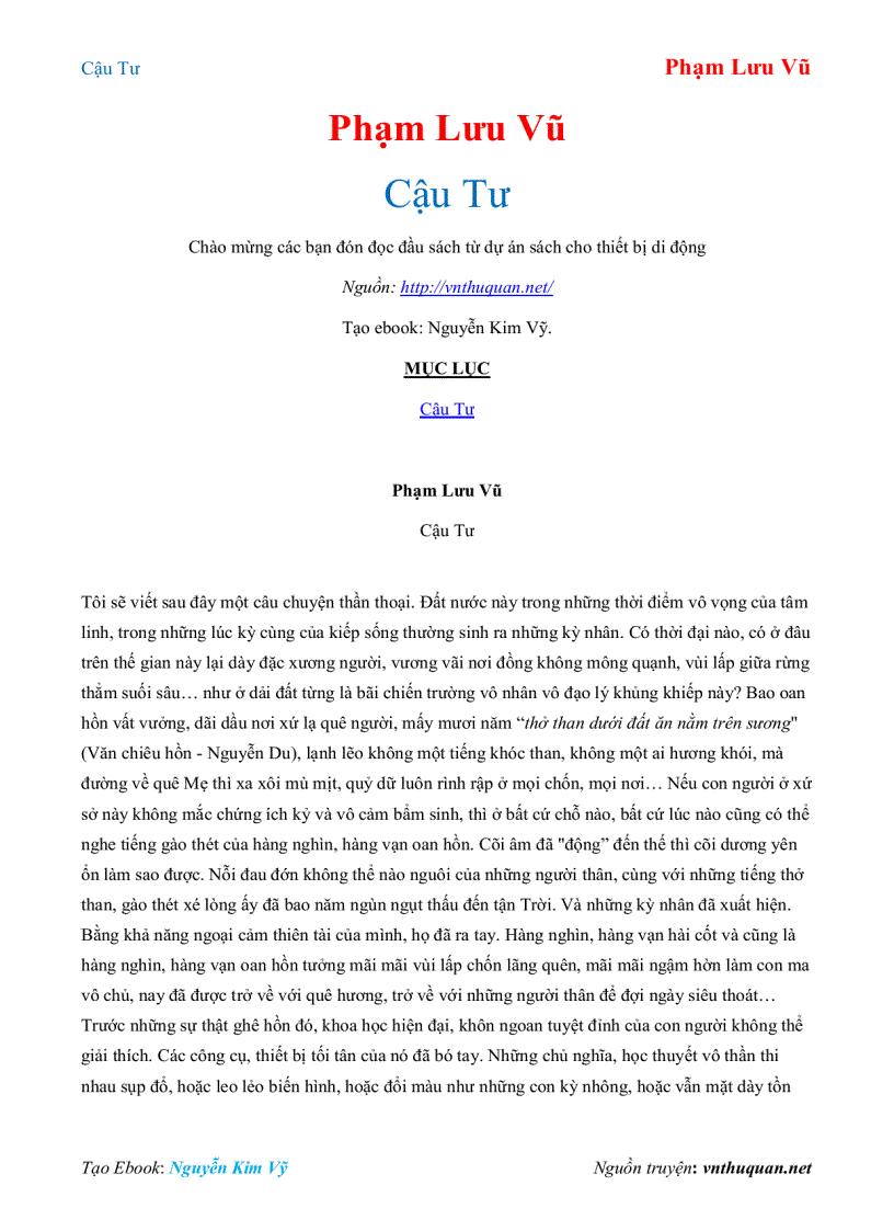 image for page Ebook Cậu Tư Phạm Lưu Vũ