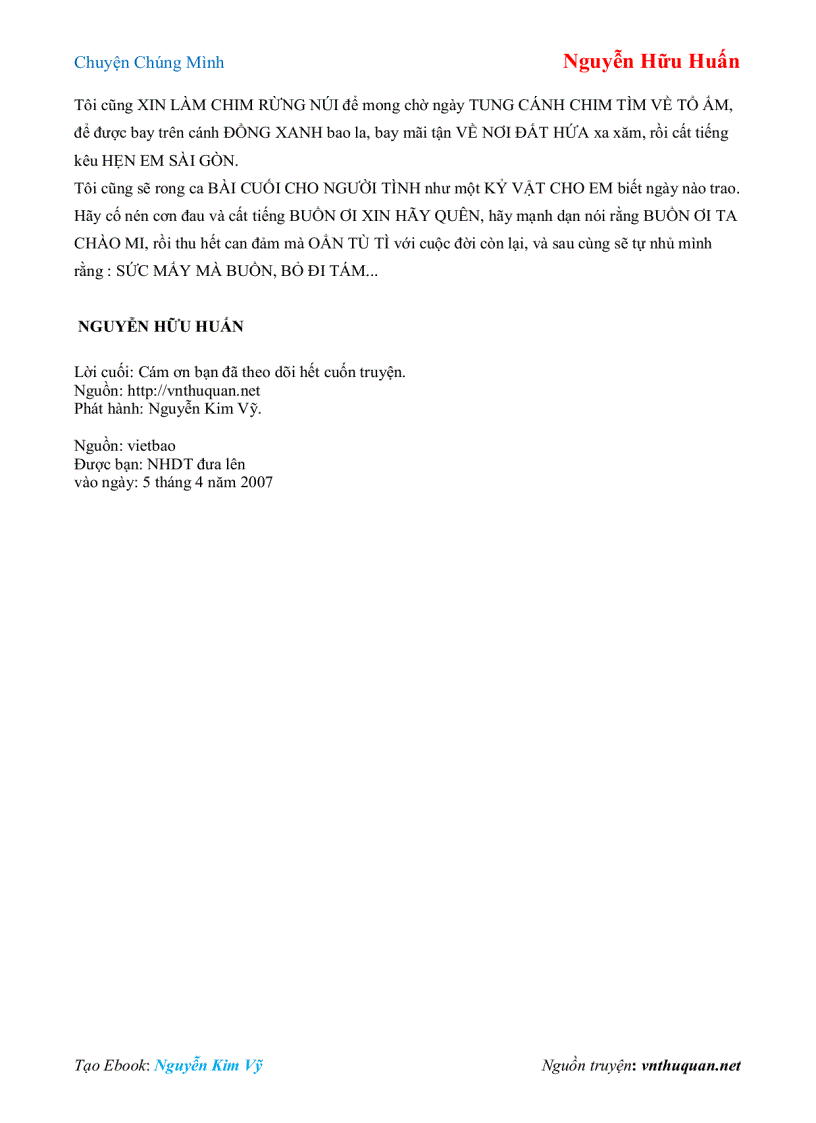 image for page Ebook Chuyện Chúng Mình Nguyễn Hữu Huấn