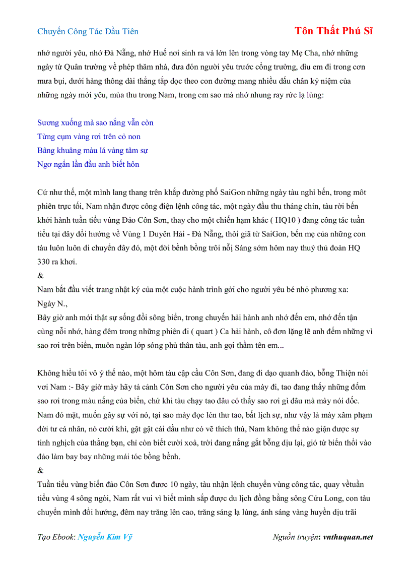 image for page Ebook Chuyến Công Tác Đầu Tiên Tôn Thất Phú Sĩ