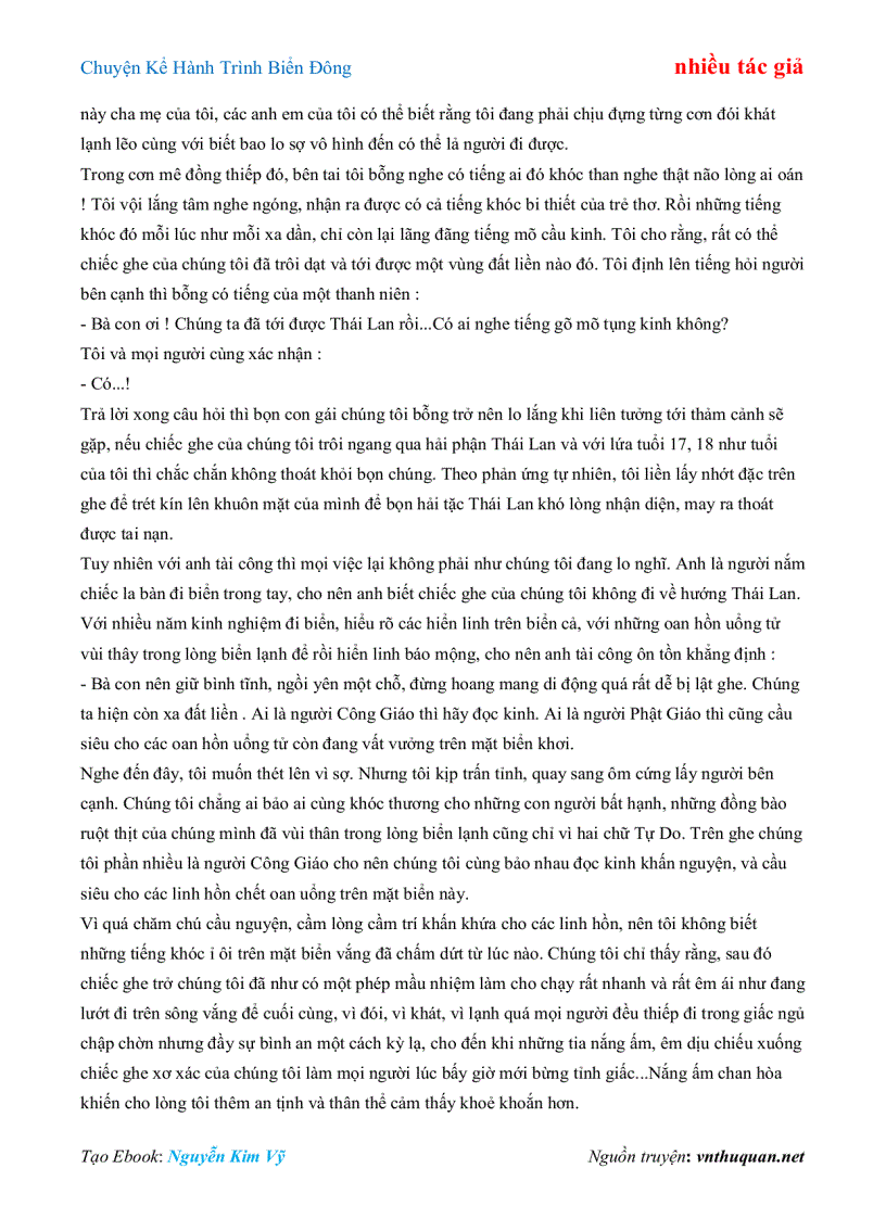 image for page Ebook Chuyện Kể Hành Trình Biển Đông nhiều tác giả