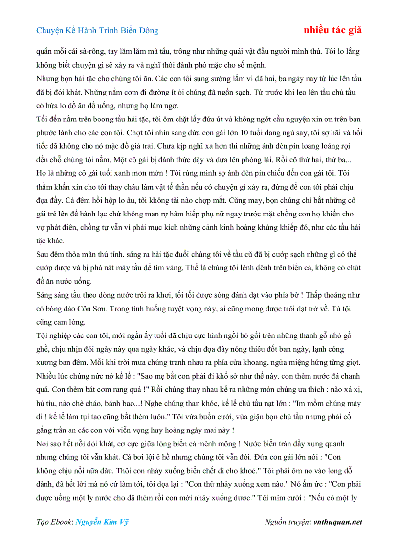 image for page Ebook Chuyện Kể Hành Trình Biển Đông nhiều tác giả