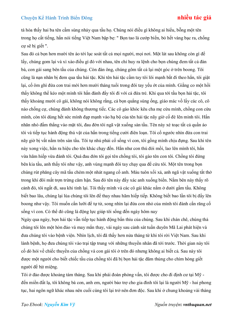 image for page Ebook Chuyện Kể Hành Trình Biển Đông nhiều tác giả