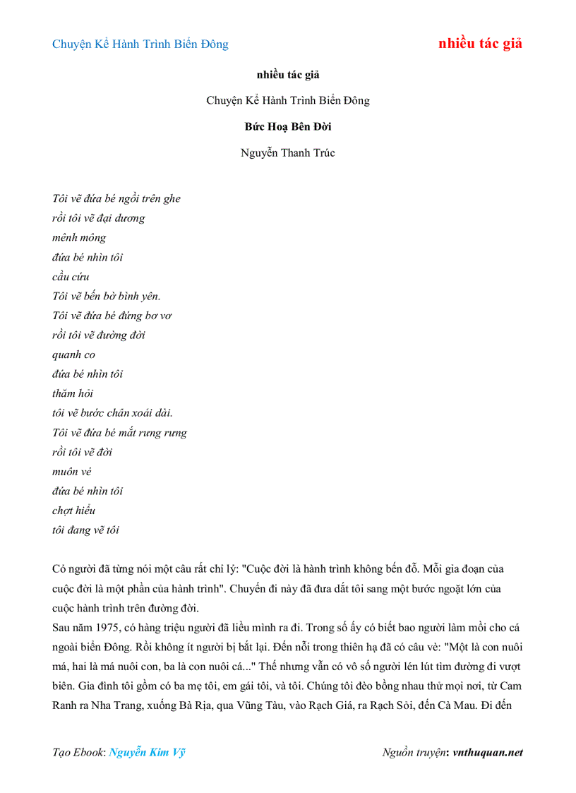 image for page Ebook Chuyện Kể Hành Trình Biển Đông nhiều tác giả