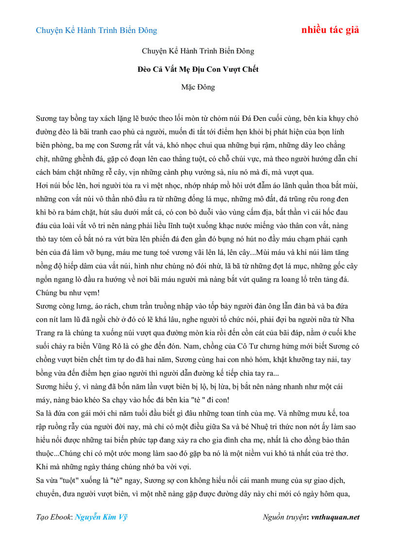 image for page Ebook Chuyện Kể Hành Trình Biển Đông nhiều tác giả