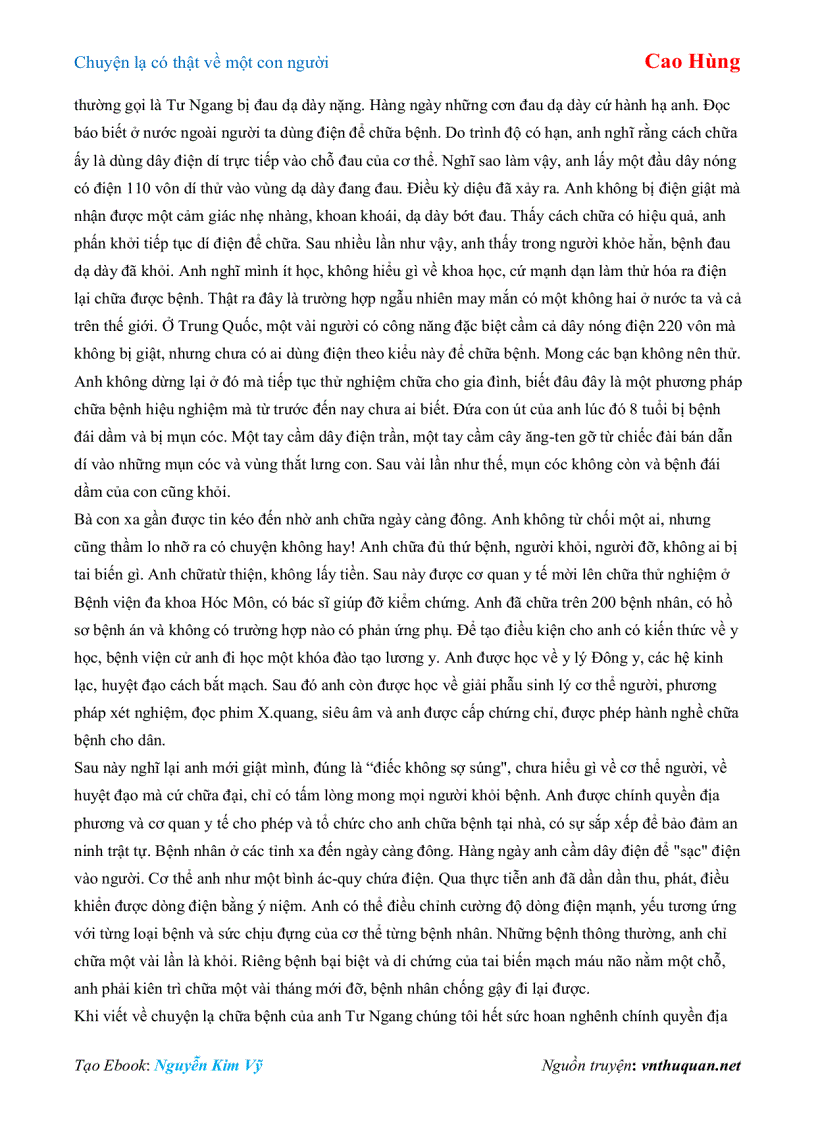 image for page Ebook Chuyện lạ có thật về một con người Cao Hùng