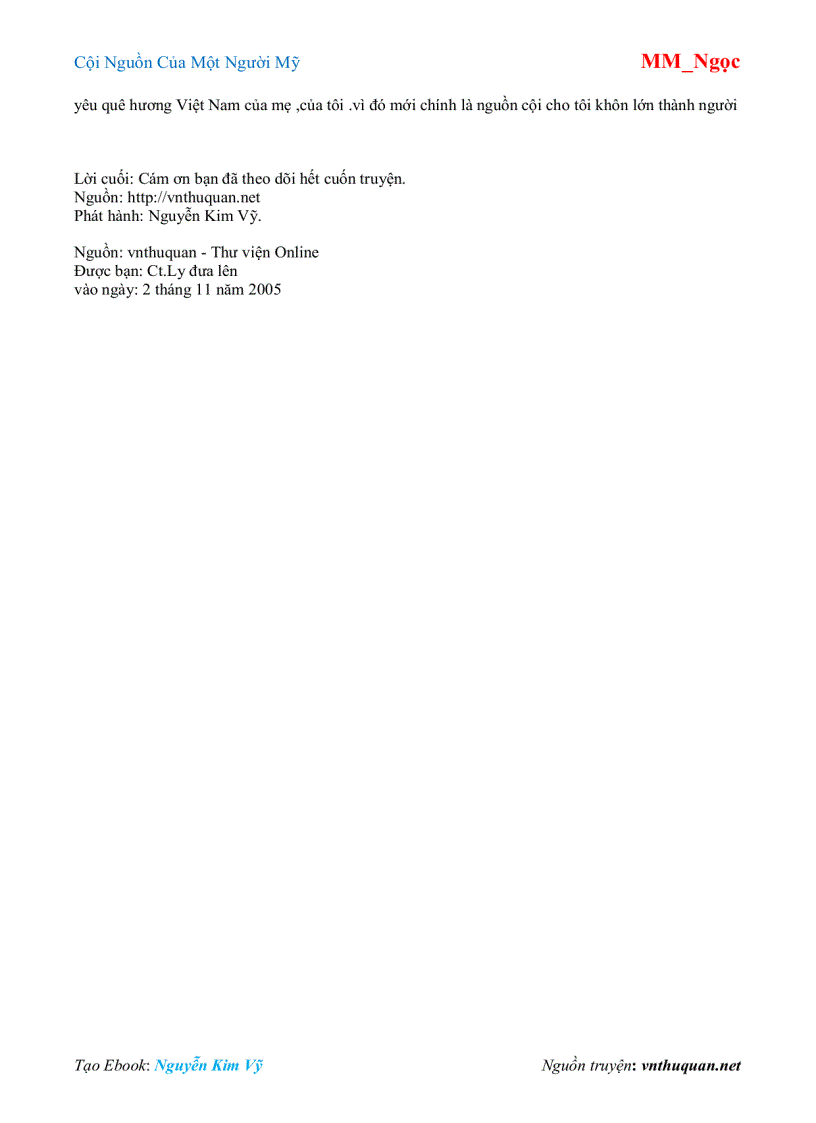 image for page Ebook Cội Nguồn Của Một Người Mỹ MM Ngọc