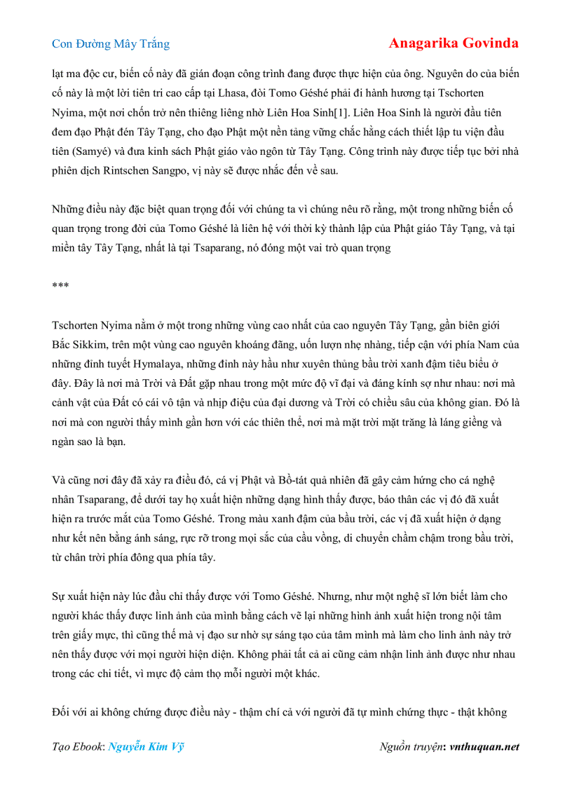 image for page Ebook Con Đường Mây Trắng Anagarika Govinda