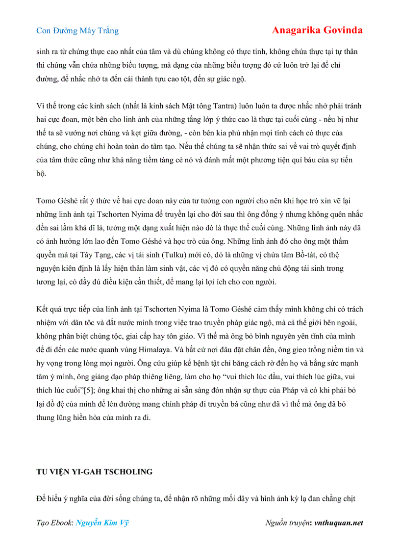 image for page Ebook Con Đường Mây Trắng Anagarika Govinda