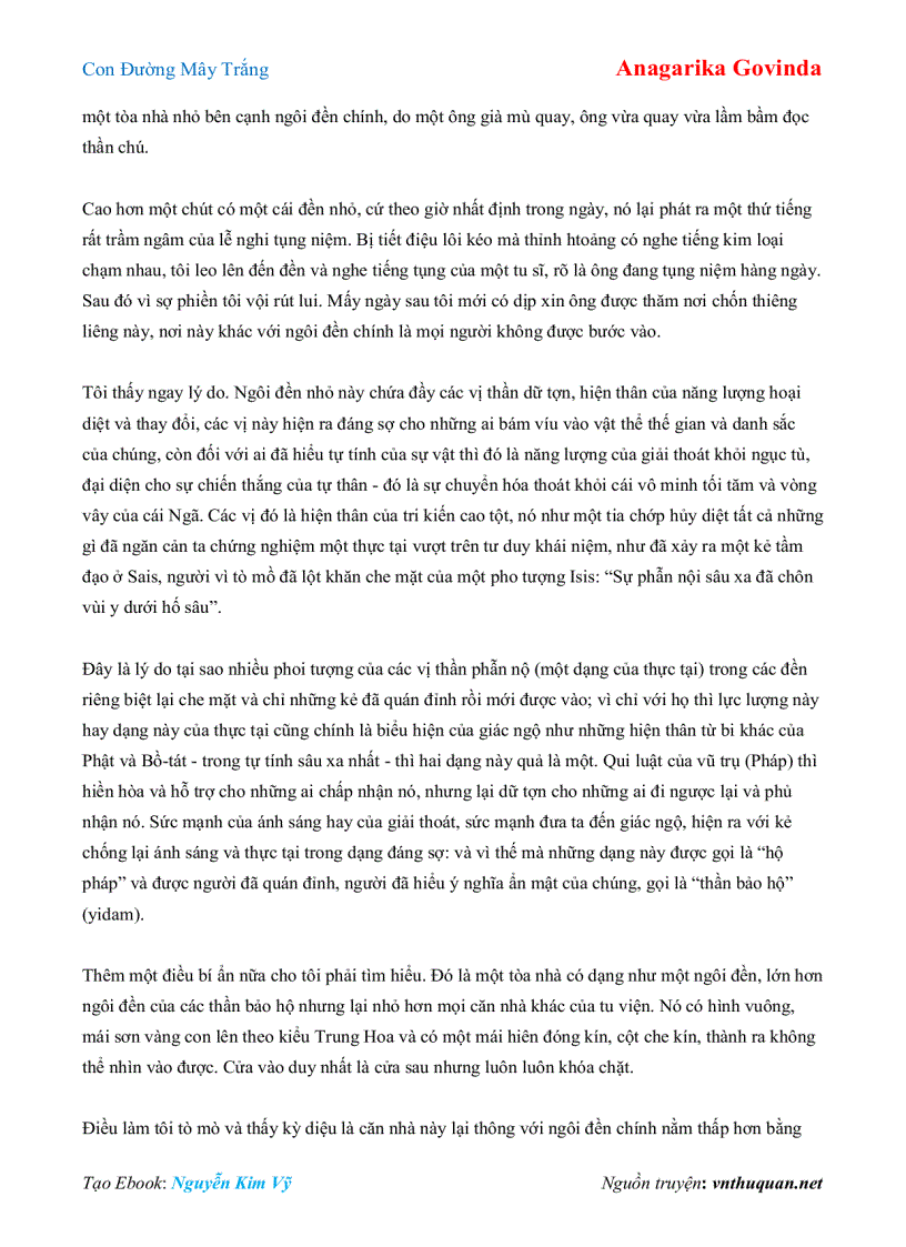 image for page Ebook Con Đường Mây Trắng Anagarika Govinda