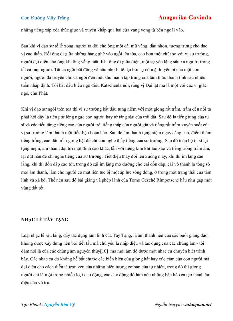 image for page Ebook Con Đường Mây Trắng Anagarika Govinda