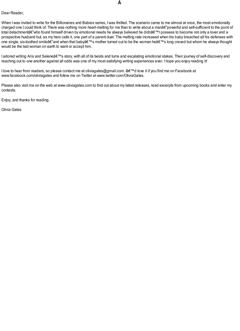 image for page Ebook The Sarantos Secret Baby Olivia Gates