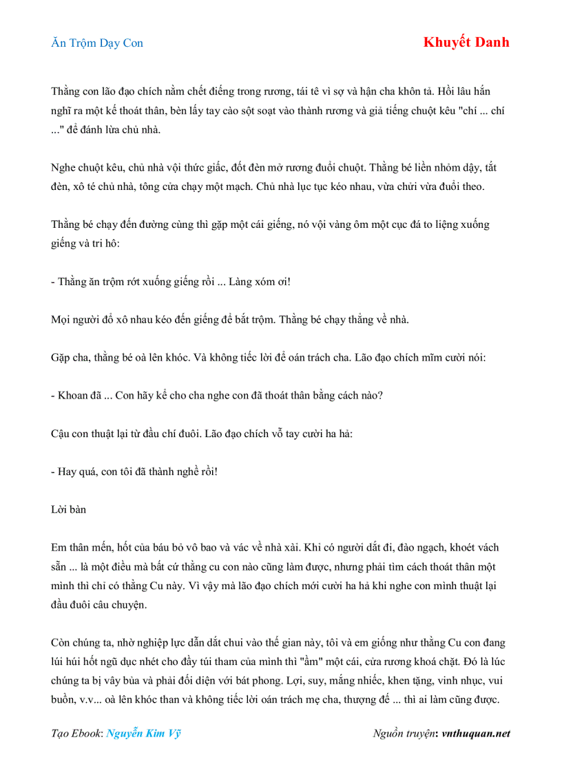 image for page Ebook Ăn Trộm Dạy Con