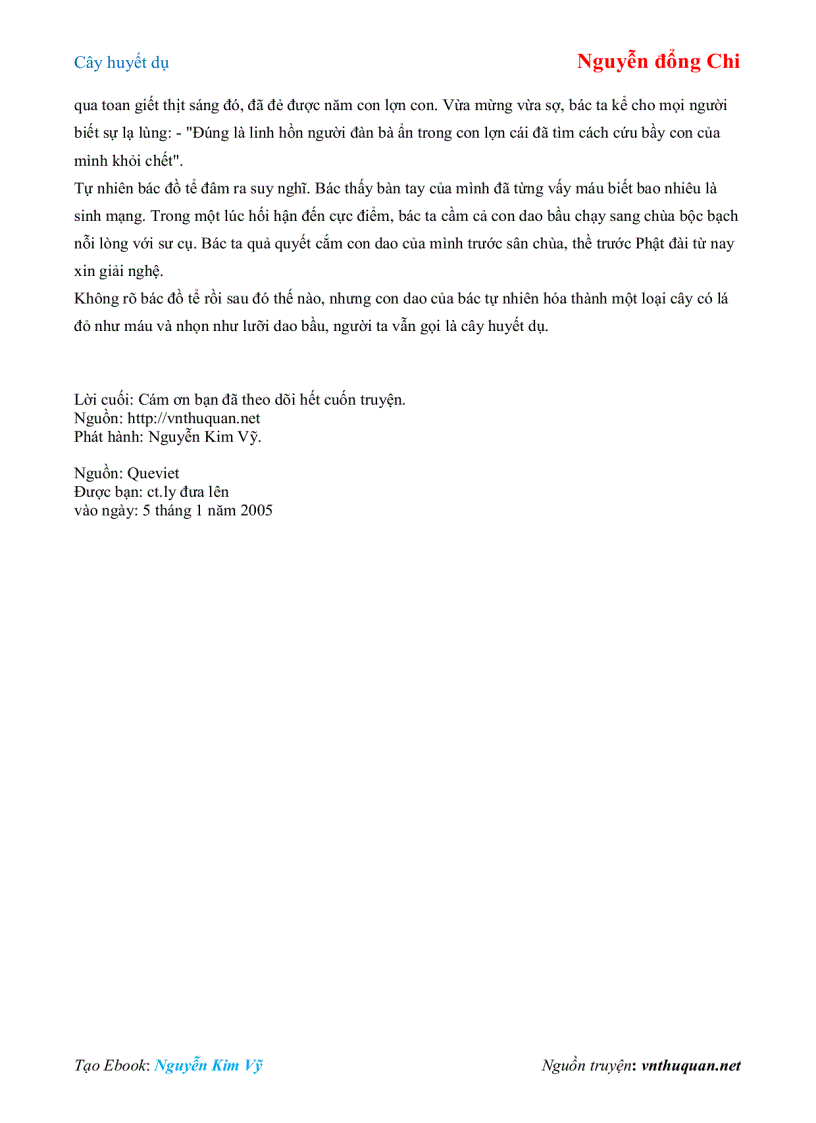 image for page Ebook Truyện Cây huyết dụ